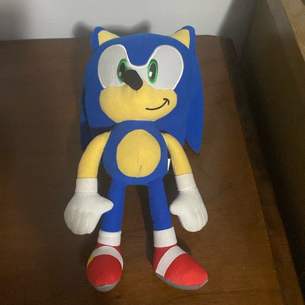 Sonic the Hedgehog 12” Blue Plush Stuffed Animal Sega Video Games Action…
